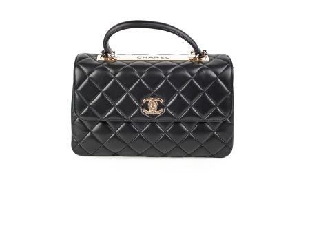 Chanel Trendy CC Medium Lambskin Black Quilted - Series 24 Hot on Sale