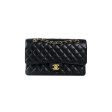 Chanel Medium M L Caviar Classic Flap Black 23 series on Sale