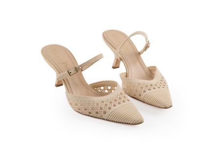 Dior Rattan kitten Heels Online