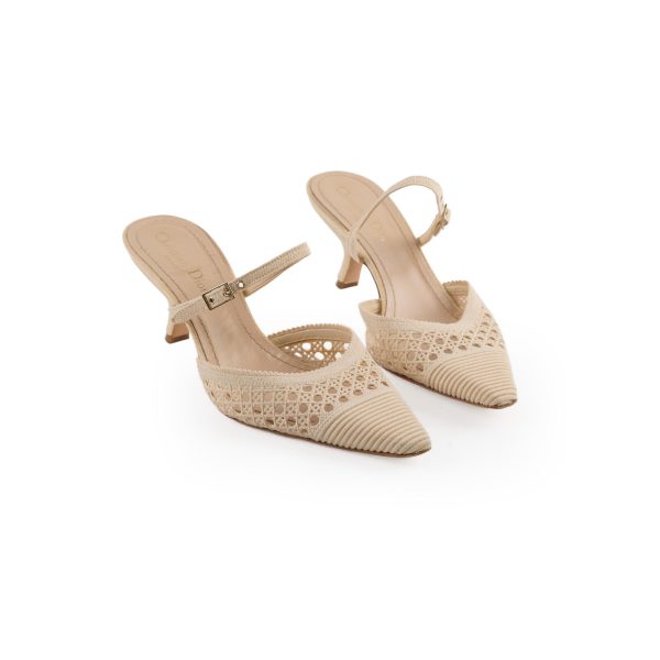 Dior Rattan kitten Heels Online