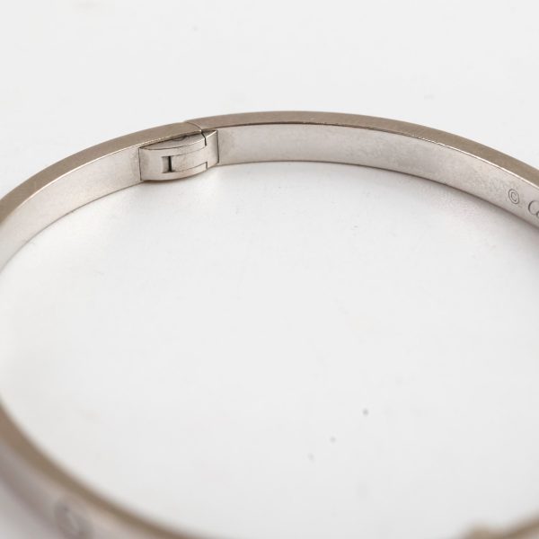 Cartier Love Bracelet 6 diamond White Gold Small Model For Cheap