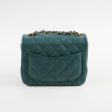 Chanel Caviar Mini Square Flap Turquoise Series 24 Sale