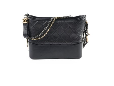 Chanel Medium Aged Calfskin Gabrielle Black Series 29 For Sale