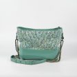 Chanel Medium Gabrielle Green Tweed PVC- Series 25 Online Hot Sale