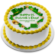 Happy St. Patrick s Day Gold Coins and a Leprechaun Hat Edible Cake Topper Image ABPID57008 on Sale