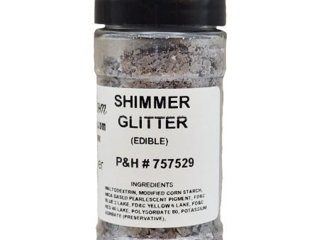 Metallic Silver Edible Glitter Online now