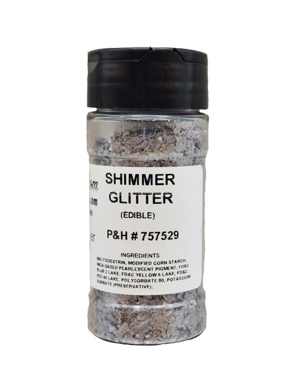 Metallic Silver Edible Glitter Online now