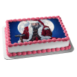 Violent Night Santa Claus and the Moon Edible Cake Topper Image ABPID57045 Supply