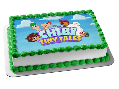 Chibi Tiny Tales Phinneas Ferb and Baymax Edible Cake Topper Image ABPID56895 Discount