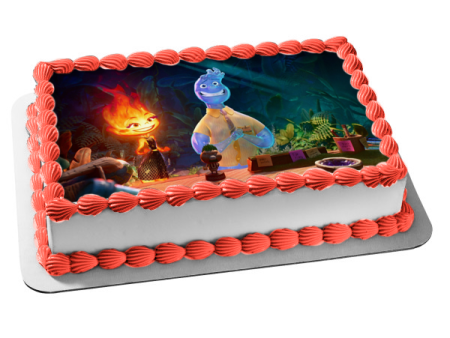 Elemental Ember and Wade Edible Cake Topper Image ABPID56931 Online Sale