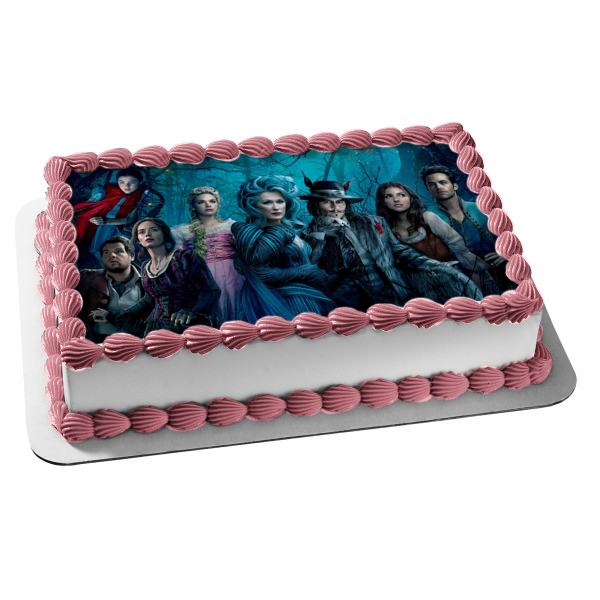 Into the Woods Movie Poster the Witch the Bakers Wife and the Big Bad Wolf Edible Cake Topper Image ABPID56989 For Discount