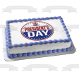 Happy President s Day American Flag Hat Edible Cake Topper Image ABPID57025 on Sale