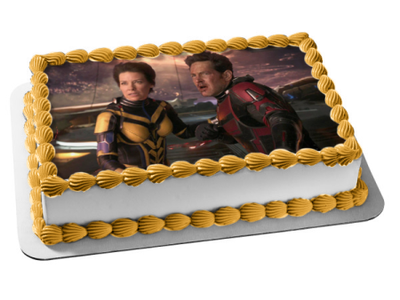 Ant-Man and the Wasp: Quantumania Hope Van Dyne and Scott Lang Edible Cake Topper Image ABPID56890 Online now