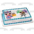 LOL Surprise Glitter Glow Doll and Cheer Boo Edible Cake Topper Image ABPID57058 For Discount