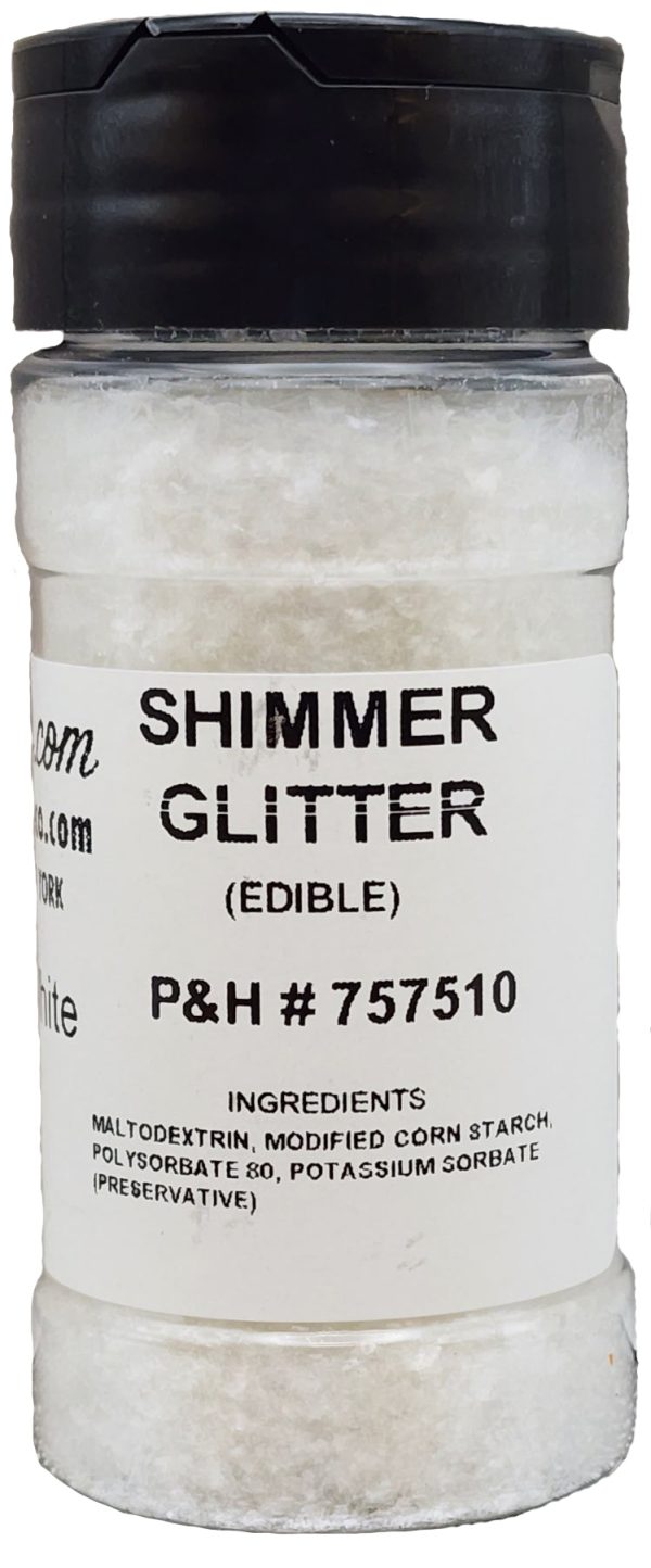 Clear White Edible Glitter Fashion