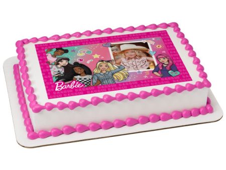 Barbie™ Best Friends Edible Cake Topper Image Frame Hot on Sale