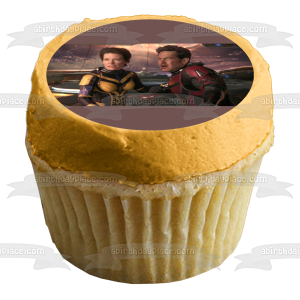 Ant-Man and the Wasp: Quantumania Hope Van Dyne and Scott Lang Edible Cake Topper Image ABPID56890 Online now