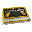 Cheers and Beers Marquee Lights Number Edible Cake Topper Image ABPID56869 Online Hot Sale