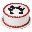 Mickey Mouse and Minnie Mouse Silhouette Edible Cake Topper Image Supply