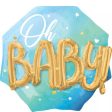 Blue Oh Baby Octagonal Balloon Online Sale