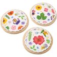 Bright Pressed Flowers Edible Cake Topper Image Strips Fashion