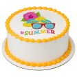 #Summer Edible Cake Topper Image on Sale