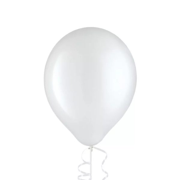 11  White Latex Balloon, 1ct Online now