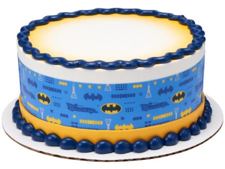 Batman Gotham City Hero Edible Cake Topper Image Strips For Discount