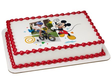 Disney Mickey Mouse Funhouse Fun on Repeat Edible Cake Topper Image Frame For Cheap