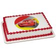 Disney and Pixar Cars Lightning McQueen Edible Cake Topper Image Cheap