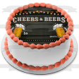 Cheers and Beers Marquee Lights Number Edible Cake Topper Image ABPID56869 Online Hot Sale