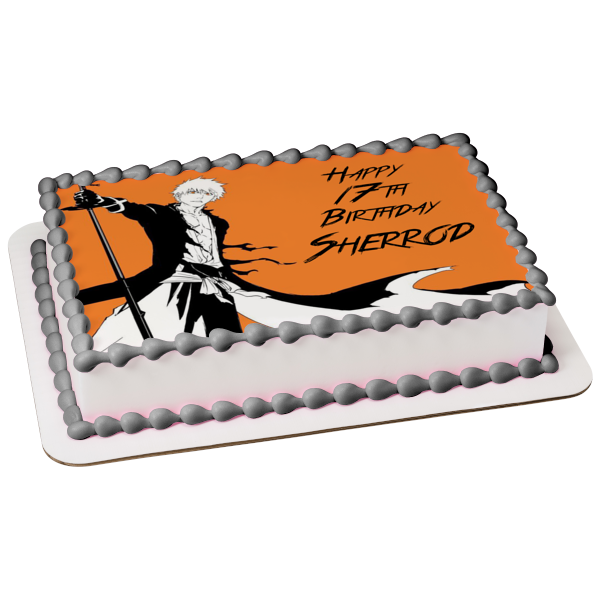 Bleach Ichigo Thousand Year Blood War Edible Cake Topper Image ABPID56872 For Cheap