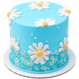 Blue Ditsy Print Edible Cake Topper Image Strips For Sale