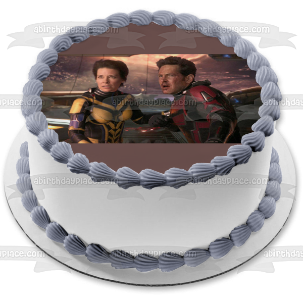 Ant-Man and the Wasp: Quantumania Hope Van Dyne and Scott Lang Edible Cake Topper Image ABPID56890 Online now