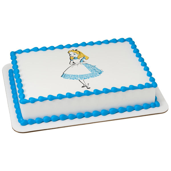 Alice in Wonderland Edible Cake Topper Image Online